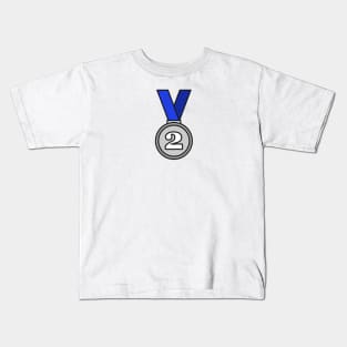 Second Place Silver Medal Kids T-Shirt